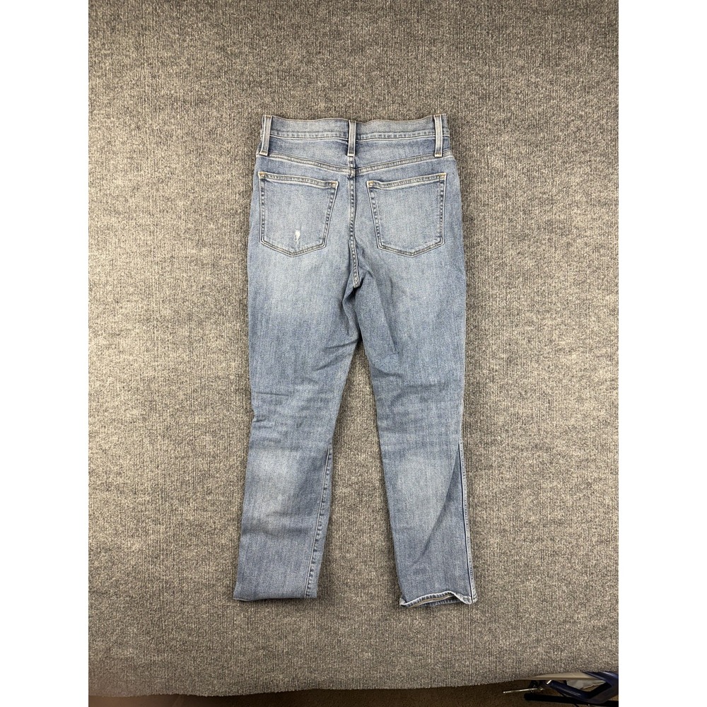 J Crew Jeans Womens 29 Blue‎ High Rise Classic Vintage Distressed Denim Pants - Picture 5 of 14